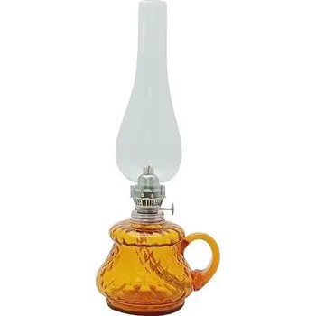 Venkovní osvětlení Petrolejová lampa TEREZA 34 cm amber káro