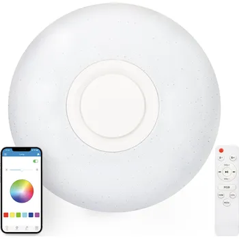 Ksix Rainbow LED stropní svítidlo, reproduktor, 40cm, 30W