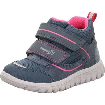 Dívčí tenisky SUPERFIT dívčí kotníkové tenisky Sport7 Mini 1-006189-801 modrá/růžová GORETEX 24