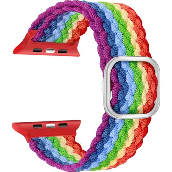 Řemínek na hodinky KSIX LOVE řemínek na hodinky pro Urban série 42/44/45/49mm duhová