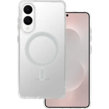 Pouzdro na mobilní telefon Zadní kryt Acrylic Magsafe pro Samsung Galaxy S25 Edge transparent