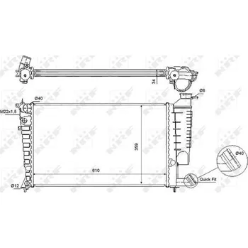 Chladič motoru Chladič, chlazení motoru NRF 54715