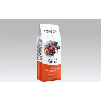 Káva Káva FITNESS COFFEE - ENERGY 250 g mletá - káva s bylinkami (káva s guaranou, ženšenem a macu / 90 % arabica & 10 % robusta )