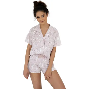 Dámské pyžamo Dámské rozepínací pyžamo SENSIS AGATHA světle fialová L 0