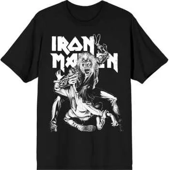 Pánské oblečení Merch Iron Maiden: Iron Maiden Unisex T-shirt: No Prayer Claw Crop (black) (x-large) XL