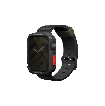 Příslušenství k chytrým hodinkám Řemínek pro Apple Watch Skinarma Shokku 45/44/42 mm černo/černý