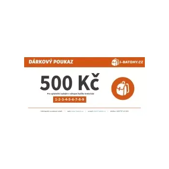 Dárková krabička Dárkový poukaz 500 Kč | I-BATOHY.CZ