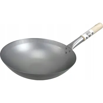 Pánev Wok Temple železná pánev s kulatým dnem - ⌀ 330mm