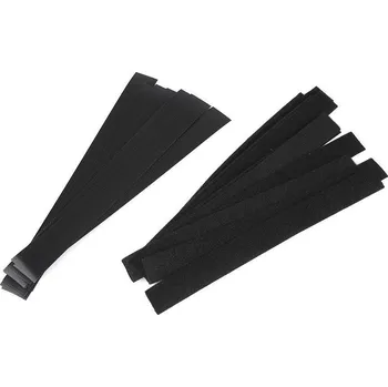 Zip Pro Háčkování Nízkoprofilový jemný suchý zip stříhaný 2x20 cm černý