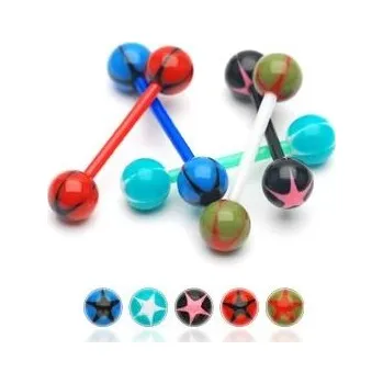 Piercing Šperky4U Piercing do jazyka - PJ01153-GR