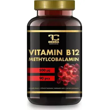 Speciální výživa VITAMIN B12 - METHYLCOBALAMIN 500 μg přispívá k normální činnosti nervové soustavy, k normální psychické činnosti a pomáhá ke snížení míry únavy a vyčerpání. Doplněk stravy. 90 kapslí