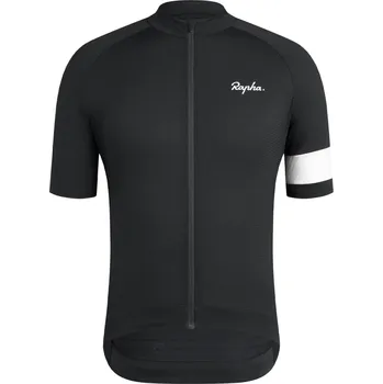 cyklistický dres Lehký cyklistický dres Rapha Core ČERNÁ S