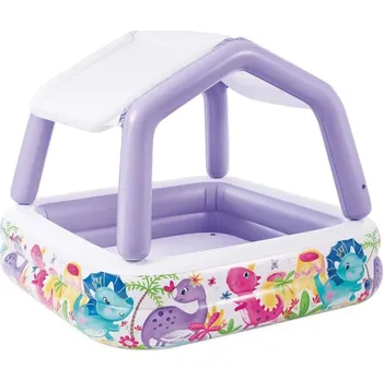 Dětský bazének Intex 57470 Bazén Oceán se střechou 157x157cm fialový