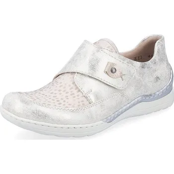 Dámské mokasíny RIEKER dámské mokasíny 48951-90 béžová/zlatá 39