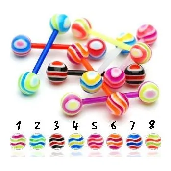 Módní doplněk Šperky4U Piercing do jazyka - PJ01150-05