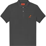 Pánské tričko John Frank JFTPOLO35-SURF Tm. šedá, M