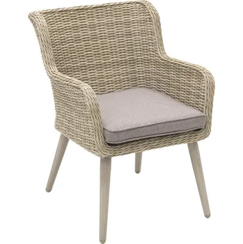 Zahradní ratanové křeslo VICTORIA (béžová)