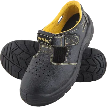 Pracovní obuv Reis BRYES S1P SRC sandále Black/Yellow 36-50