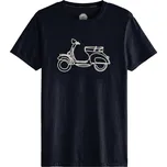 Pánské tričko John Frank JFTEF27 Tm. modrá, M