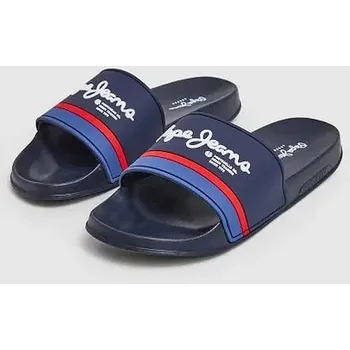 Pánské pantofle PEPE JEANS pánské pantofle PMS70123-595 tmavě modré 45