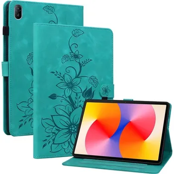 Pouzdro na tablet VSECHNONAMOBIL 107897 ART LILY Zaklápěcí pouzdro pro Huawei MatePad SE 11 2024 zelené