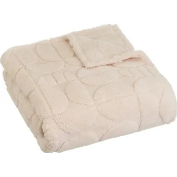deka Béžová deka z mikroplyše 130x160 cm Mid Century – Casa Selección ID_1757672
