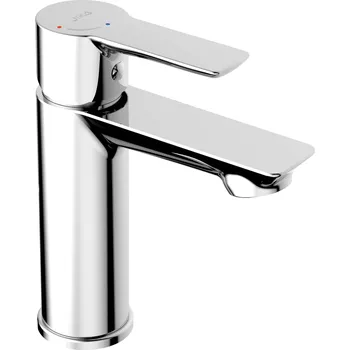 JIKA Ponta Style - umyvadlová stojánková páková baterie, bez automatické výpusti, pevný výtok 104 mm, Cold Start (H3112H1...1101) Barva: Chrom lesklý