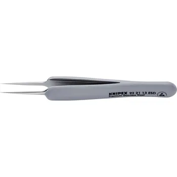 Kosmetická pinzeta Knipex 92 21 13 ESD ESD jemná pinzeta, špičatá, 112 mm