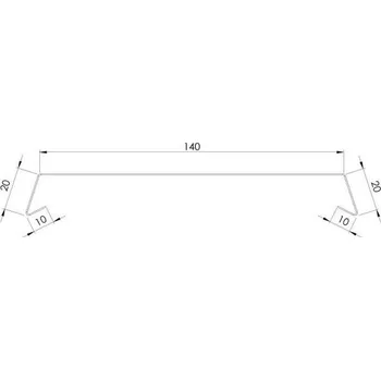 Střecha Atika r.š. 200mm Barva: RAL 8004 - Měděná hnědá, Materiál: Lakovaný pozinkovaný plech MATT