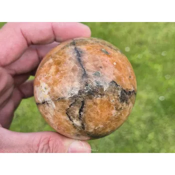 Sběratelství Koule kalcit oranžový 535g z Madagaskaru