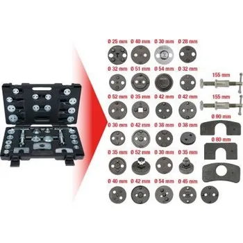 Nářadí pro automobil KS Tools Souprava nářadí ke zpětnému nastavení pístů brzdových válců, 30dílná 150.2030