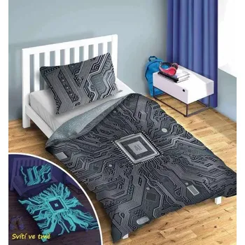 Povlečení Svítící povlečení AI – oboustranné, 100% bavlna 140×200 / 70×80 cm (NOVINKA 2025)