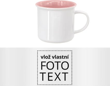 Hrnek s barevným vnitřkem s vlastním potiskem