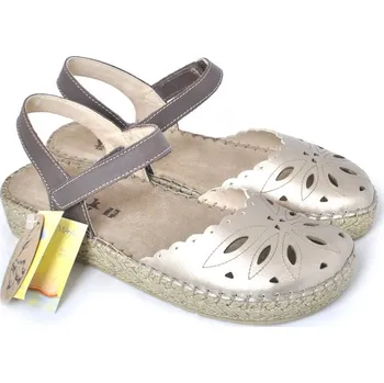 Dámské sandále Walk in the city 7665 50422 zlatá, vel. 38