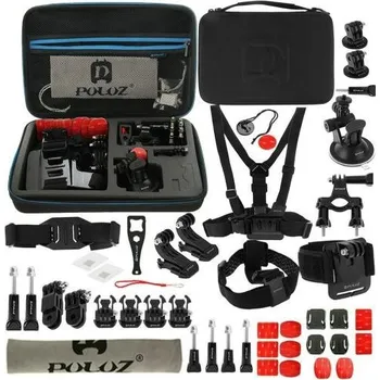 RC vybavení Puluz Sada 45 v 1 ks příslušenství pro sportovní kamery PKT10 Combo Kits