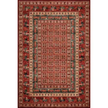 Koberec Kusový koberec KASHQAI 4301-300 tm.červený Rozměr: 80x160 cm