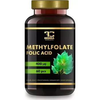 Speciální výživa METHYLFOLATE - KYSELINA LISTOVÁ 400 μg, aktivní forma kyseliny listové se od běžné kyseliny listové vyznačuje vysokou vstřebatelností. Doplněk stravy. 60 kapsí.