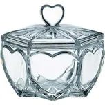 Crystal Bohemia dóza Hearts 130 mm