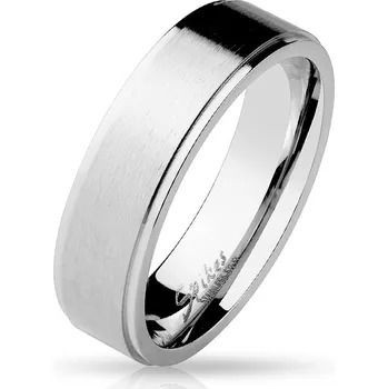 Prsten Šperky4U Ocelový prsten, šíře 6 mm, vel. 60 - velikost 60 - OPR0014-6-60