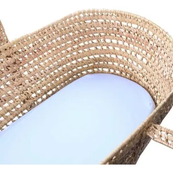 Prostěradlo Eevi Prostěradlo do kočárku/koše Jersey 70x35cm SVĚTLE MODRÁ