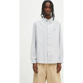 Pánská košile Bavlněná košile Human Made Striped Bd Shirt, XL, modrá, 55X