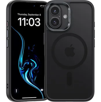 Pouzdro na mobilní telefon Zadní kryt Benks Magnetic Mist Metal Frame pro iPhone 16 Plus black