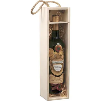 Dárková krabička Nosič na 1 láhev vína - sklo
