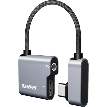 Datové redukce BENFEI adaptér USB-C na audio jack 3,5 mm s rychlým nabíjením 60W USB-C