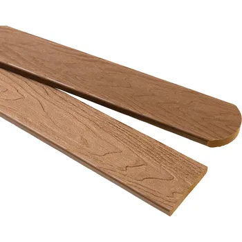 Plot Plastová plotovka 3D - plaňka na plot oblá, světle hnědá 1,5 m (Plotovka vyrobená z dřevoplastu)