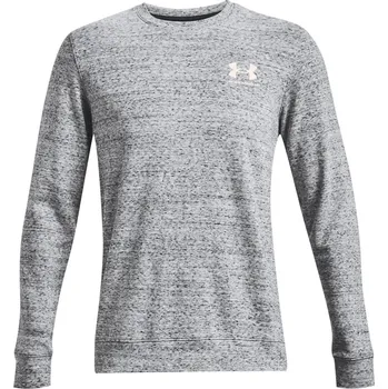 Pánský svetr Under Armour Armour Rival Terry Crew Sweater Mens Grey S