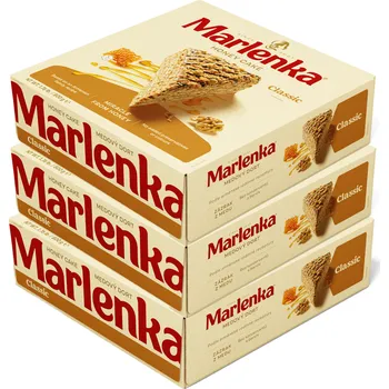 Trvanlivě pečivo Marlenka Triopack Medový dort MARLENKA® s vlašskými ořechy 3 x 800 g