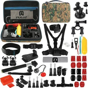 Puluz Sada 53 ks příslušenství pro sportovní kamery PKT27 Combo Kits