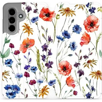 Pouzdro na mobilní telefon Mobiwear flip knížkové pro Samsung Galaxy A26 - Kvítí