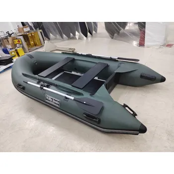 Člun Nafukovací člun Willis boats RY-BD300 v zelené barvě se skládací dřevěnou podlahou